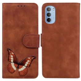 Folio-fodral Moto G41 / G31 Skin-touch Butterfly