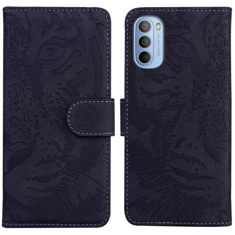 Folio-fodral Moto G41 / G31 Tiger Face Print