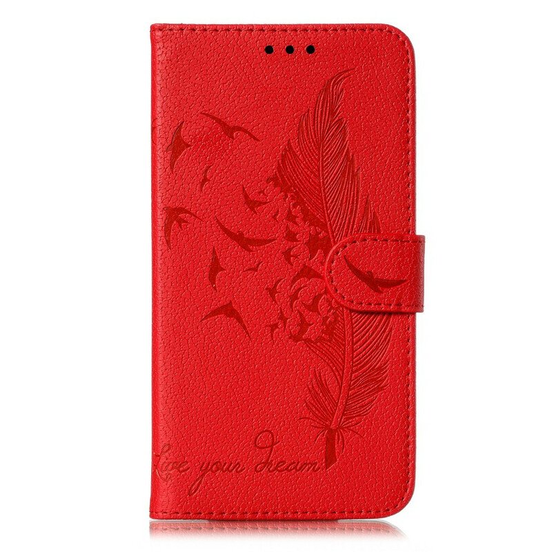 Fodral Samsung Galaxy A51 Faux Leather Lev Din Dröm