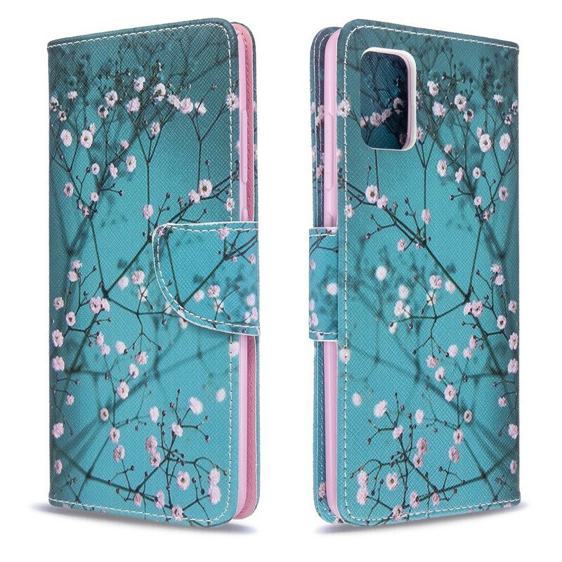 Folio-fodral Samsung Galaxy A51 Blommande Träd