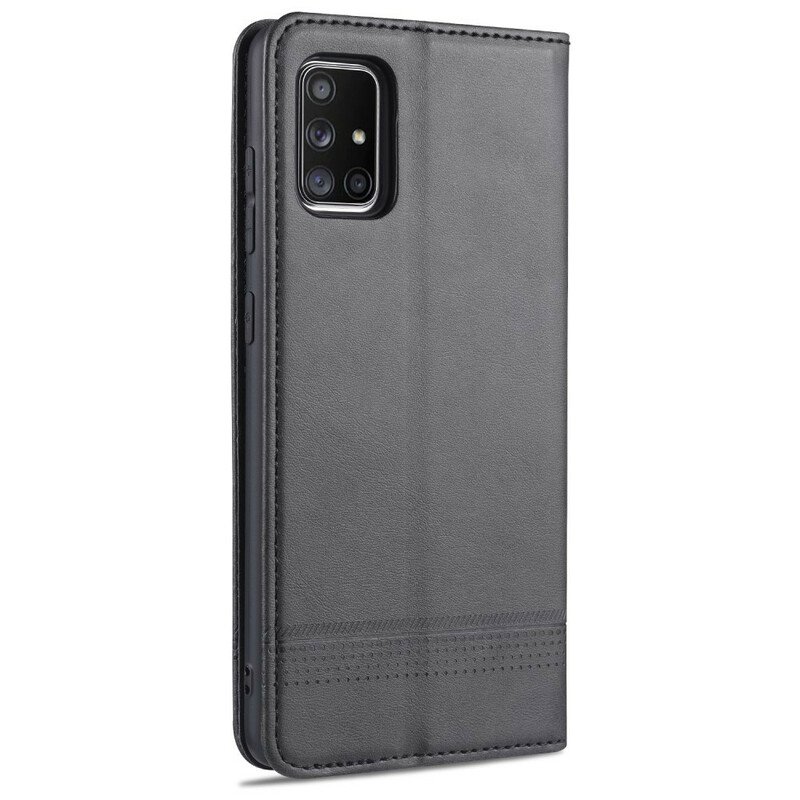 Folio-fodral Samsung Galaxy A51 Läderfodral Azns Läder Styling