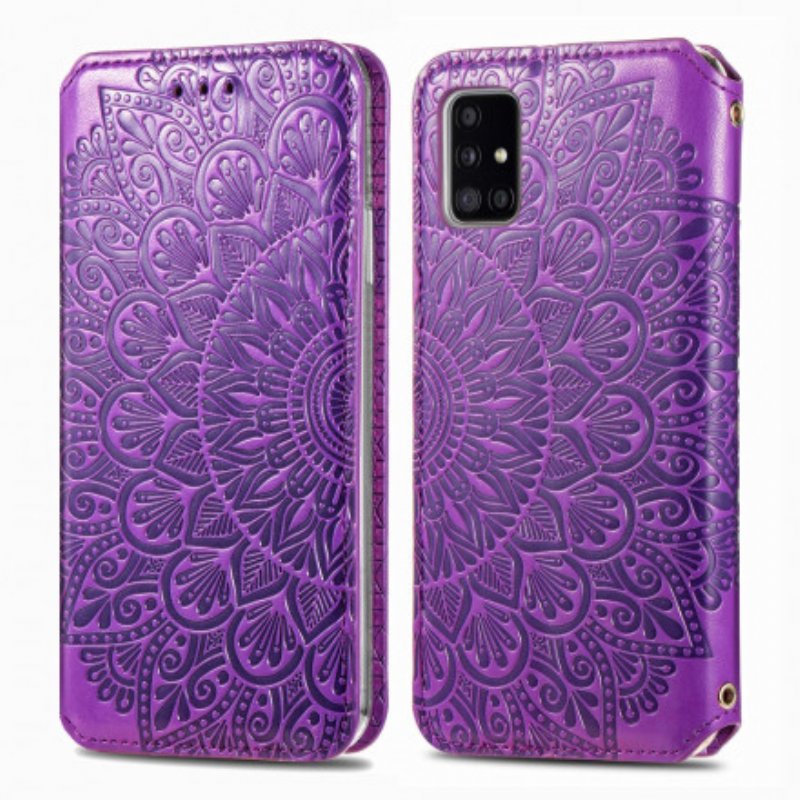 Folio-fodral Samsung Galaxy A51 Läderfodral Mandala