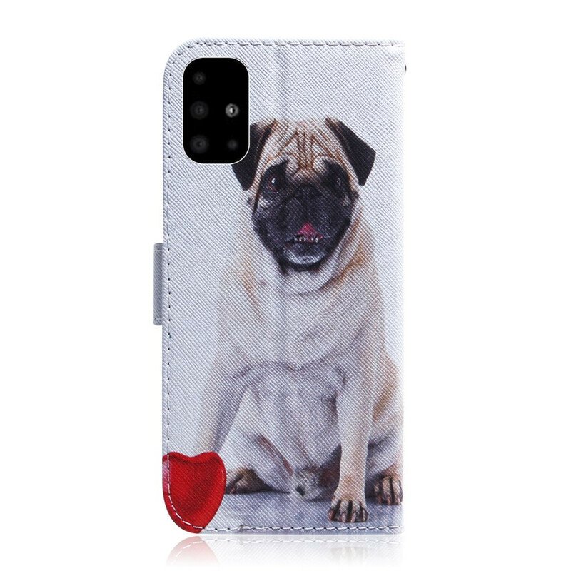 Folio-fodral Samsung Galaxy A51 Mops Hund