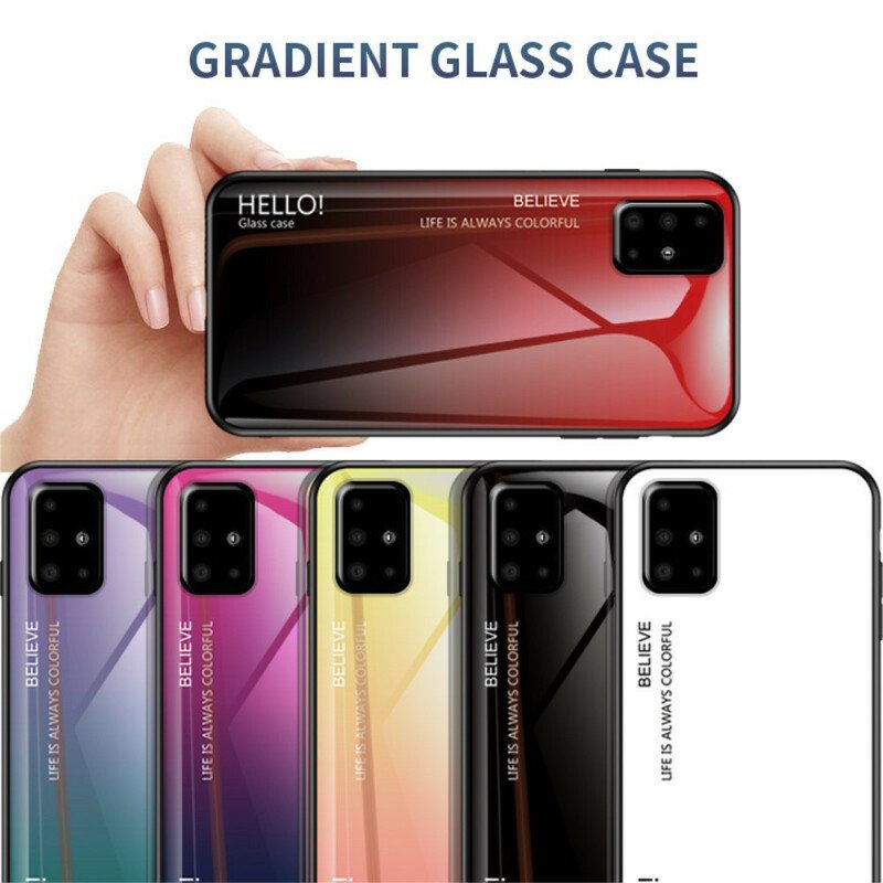 Skal Samsung Galaxy A51 Härdat Glas Hej