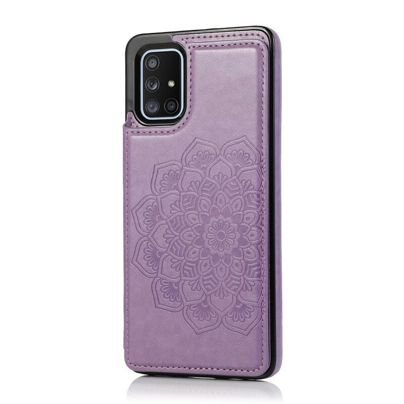 Skal Samsung Galaxy A51 Mandala Print Korthållare