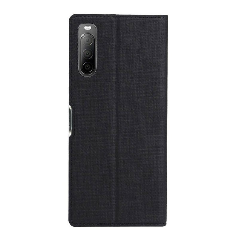 Folio-fodral Sony Xperia 10 II Läderfodral Strukturerad Vili Dmx